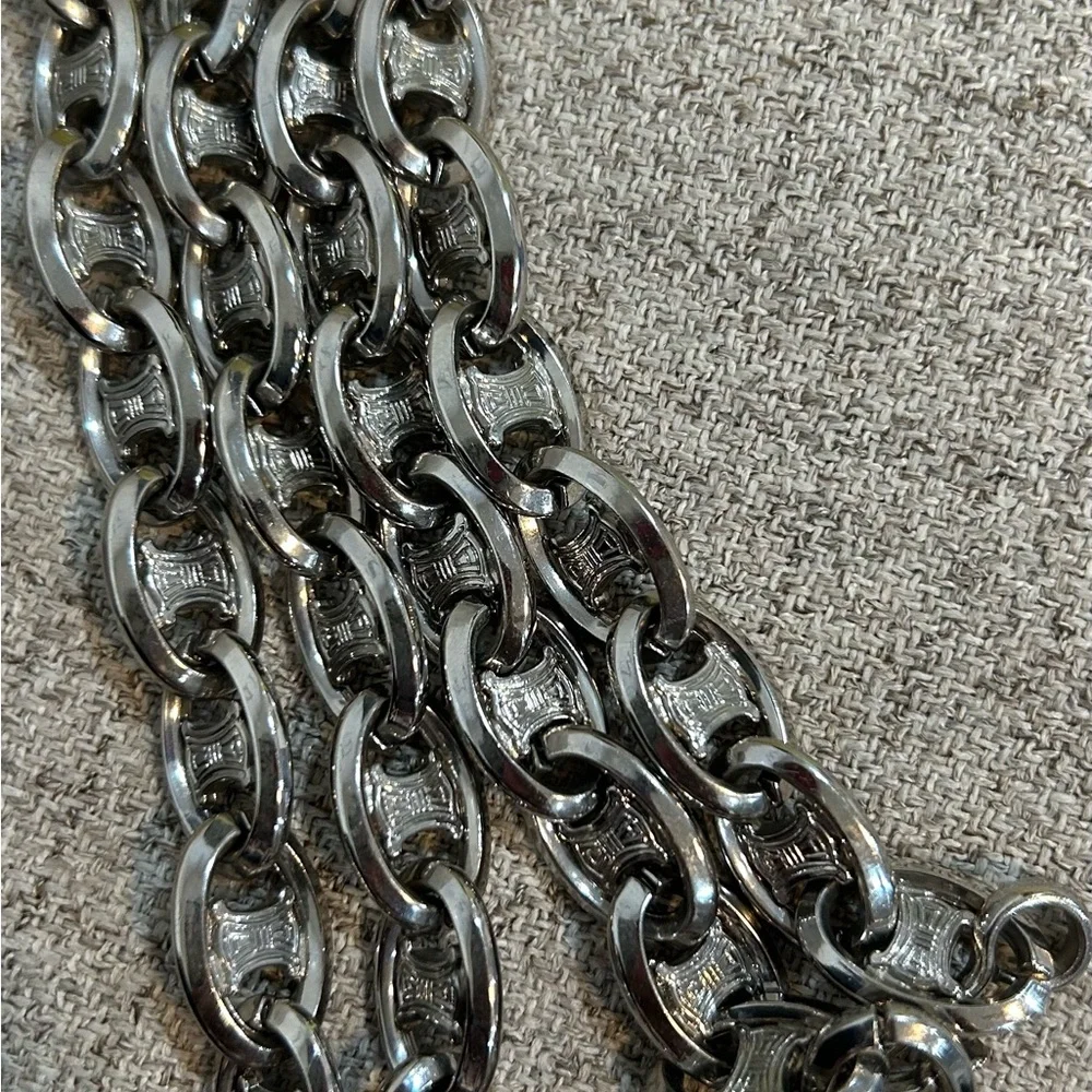 Silver Celine belt/necklace w/coa - Picture 6 of 6